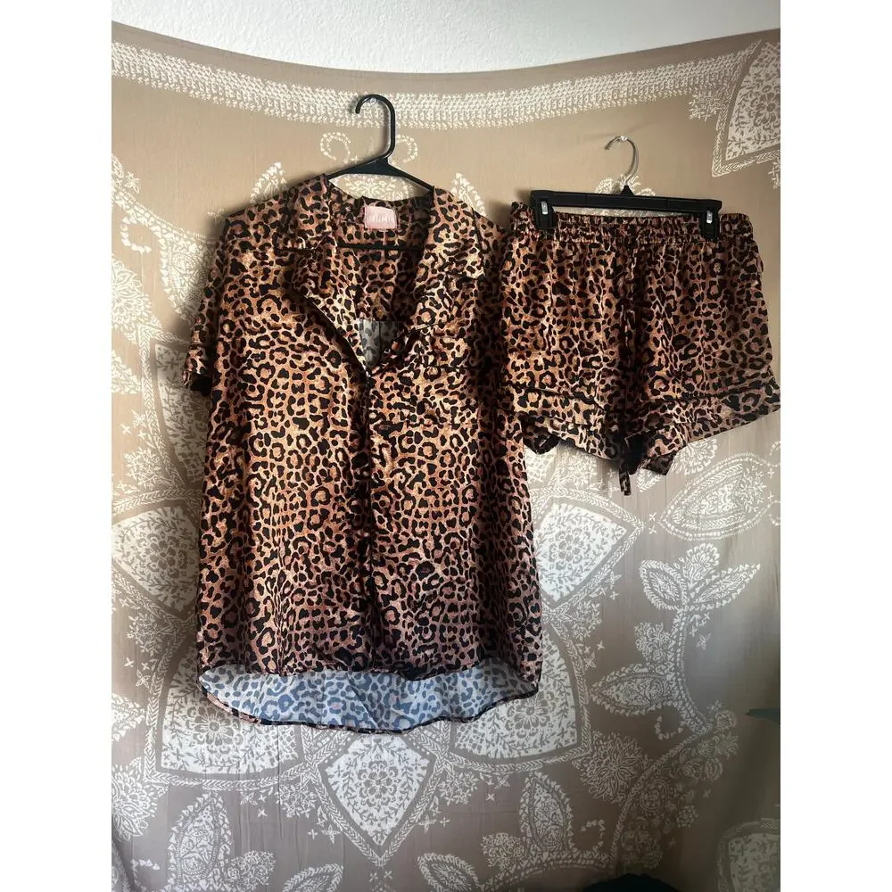 Show Me Your Mumu Slumber Pj Set ~ Wild Cheetah - Picture 3 of 9